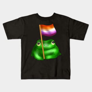 WLW LGBTQ Frog Kids T-Shirt